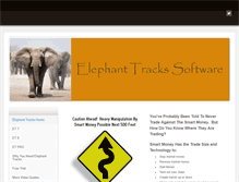 Tablet Screenshot of elephanttracks.net